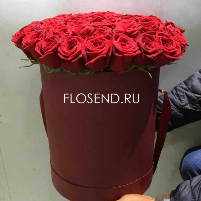 Коробка «25 крассных роз»