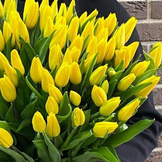 Букет «101 жёлтый тюльпан» - фото 4