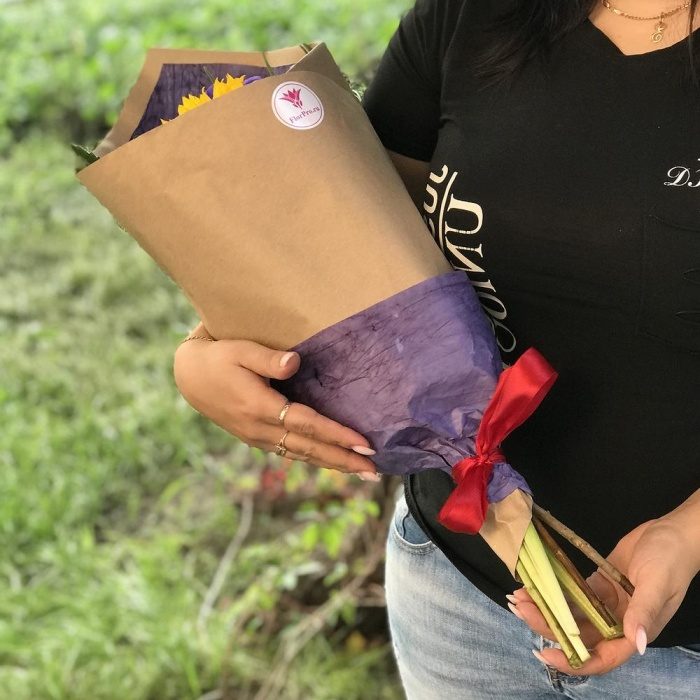 Букет на 1 сентября подсолнухами, фото 2